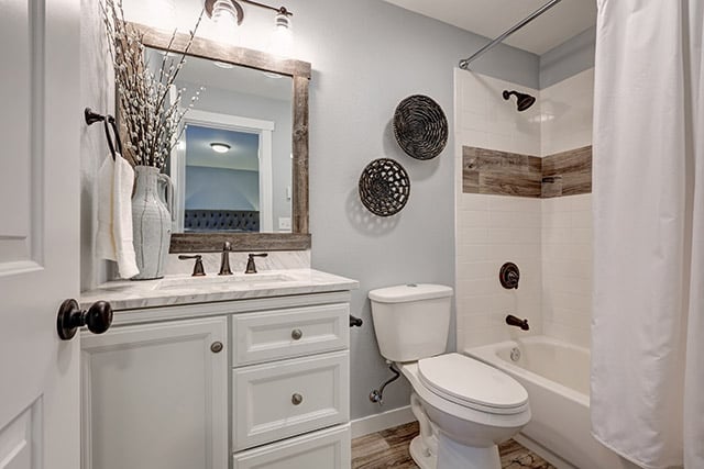 A remodeled bathroom