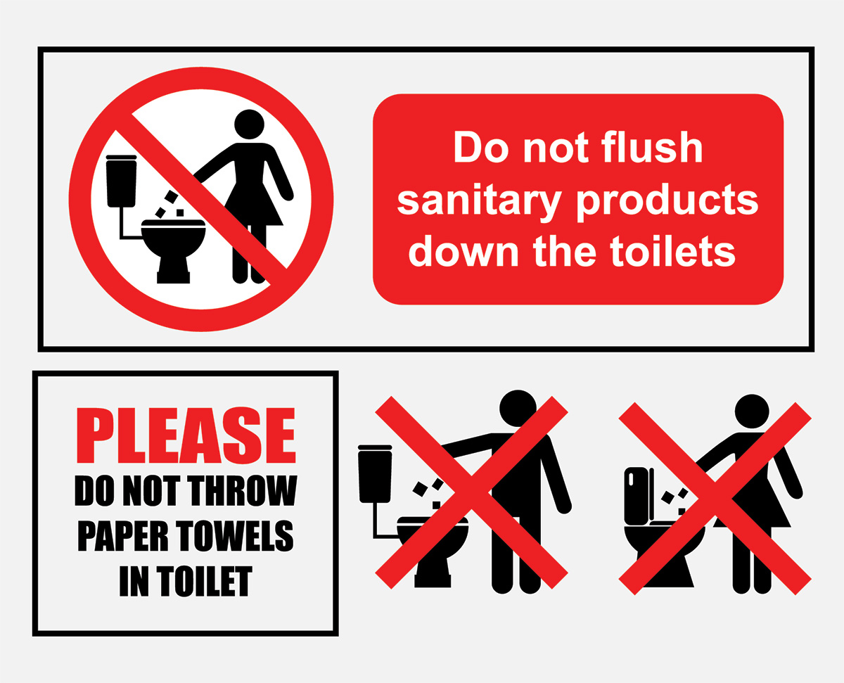 Do Not Flush Signs Printable Downloads Are Subject To This Site’s Term ...