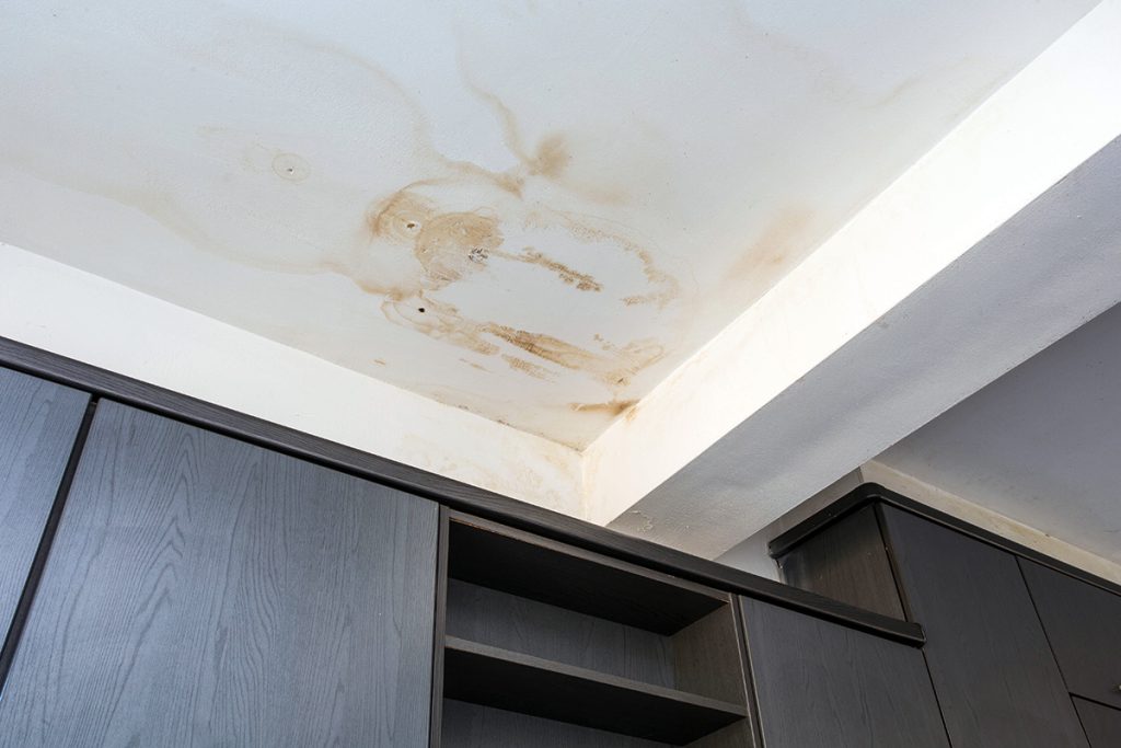 water damage ceiling