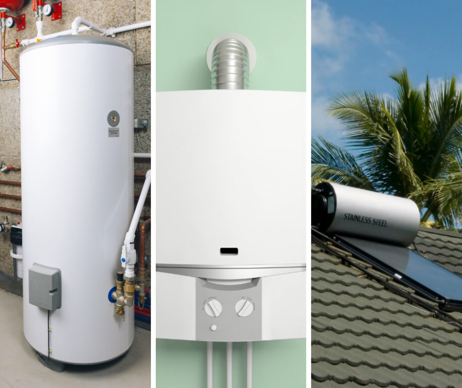 Types of water heaters